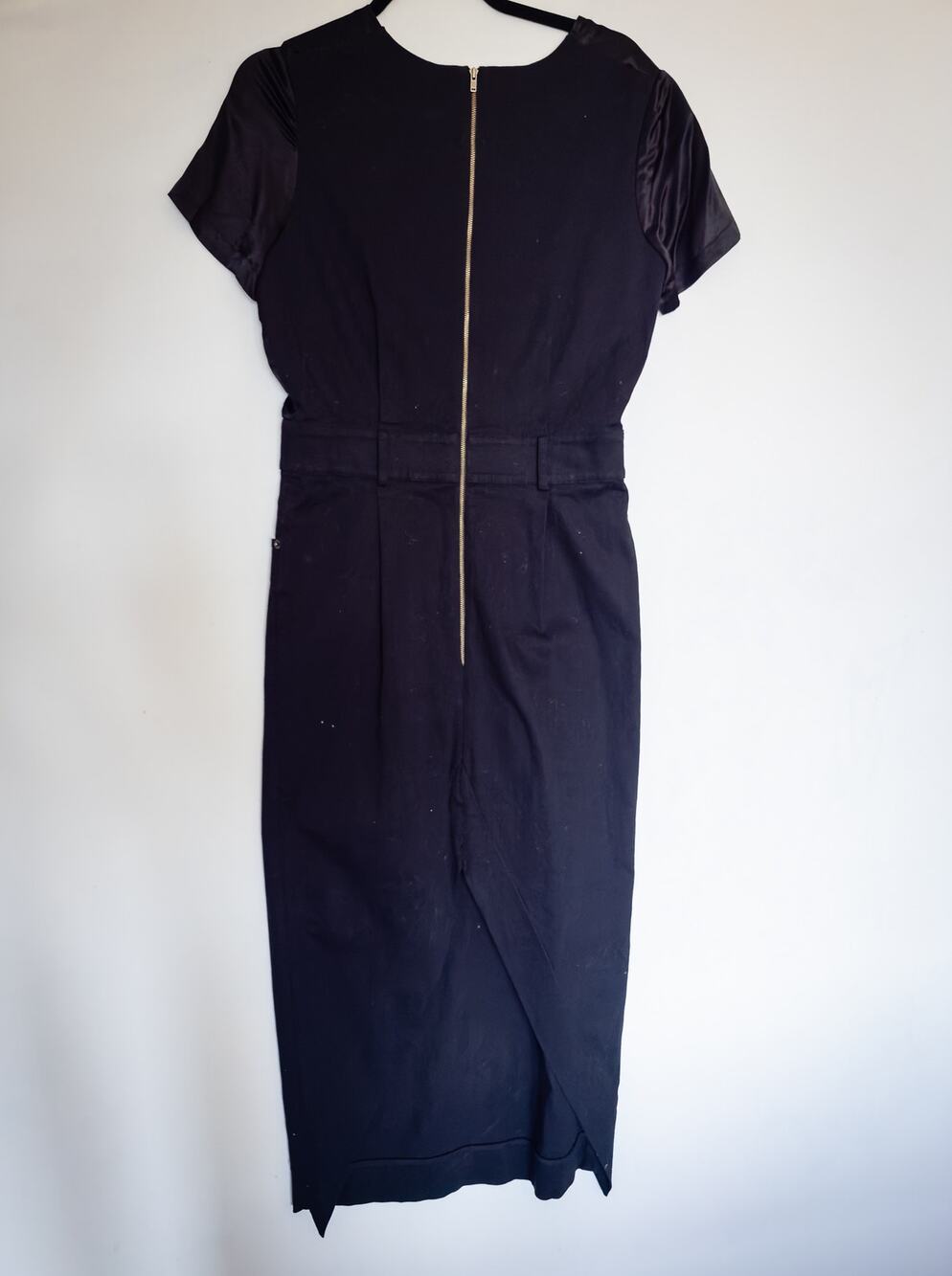Preen Line Women's Maxi Dress Black Short Sleeve Medium M